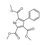 Trimethyl 4-phenyl-2,3,5-selenophenetricarboxylate Structure