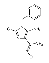 5-amino-1-benzyl-2-chloroimidazole-4-carboxamidoxime结构式