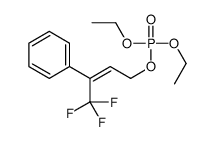 diethyl (4,4,4-trifluoro-3-phenylbut-2-enyl) phosphate结构式