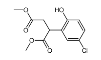 dimethyl 2-(5-chloro-2-hydroxyphenyl)succinate结构式