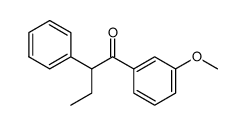 1-(3-methoxyphenyl)-2-phenylbutan-1-one结构式