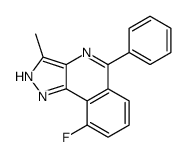 9-fluoro-3-methyl-5-phenyl-2H-pyrazolo[4,3-c]isoquinoline Structure
