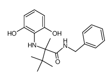 N-Benzyl-2-(2,6-dihydroxy-phenylamino)-2,3,3-trimethyl-butyramide结构式