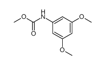 methyl (3,5-dimethoxyphenyl)carbamate结构式