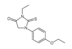 4-Imidazolidinone, 1-(4-ethoxyphenyl)-3-ethyl-2-thioxo Structure