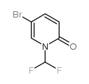 5-Bromo-1-(difluoromethyl)pyridin-2(1H)-one Structure