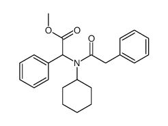 methyl 2-[cyclohexyl-(2-phenylacetyl)amino]-2-phenyl-acetate结构式