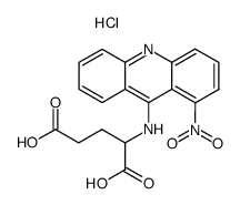 L-Glutamic acid, N-(1-nitro-9-acridinyl)-, monohydrochloride结构式
