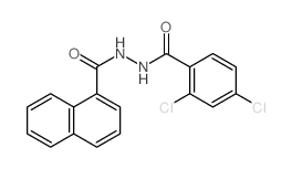 1-Naphthalenecarboxylicacid, 2-(2,4-dichlorobenzoyl)hydrazide结构式