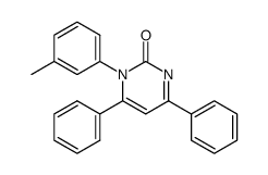 4,6-diphenyl-1-m-tolylpyrimidin-2(1H)-one结构式