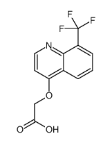 (8-三氟甲基喹啉- 4-氧基)-乙酸结构式