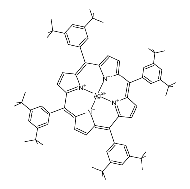 (5,10,15,20-tetrakis(3,5-di-tert-butylphenyl)porphyrinato)silver(II) Structure