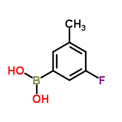 (3-Fluoro-5-methylphenyl)boronic acid structure