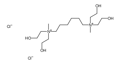 N,N'-hexane-1,6-diylbis[bis(2-hydroxyethyl)methylammonium] dichloride structure