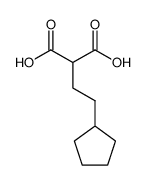 (2-cyclopentyl-ethyl)-malonic acid Structure