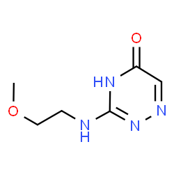 3-[(2-methoxyethyl)amino]-1,2,4-triazin-5(4H)-one结构式