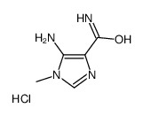 4-Imidazolecarboxamide,5-amino-1-methyl-,hydrochloride(5CI) structure