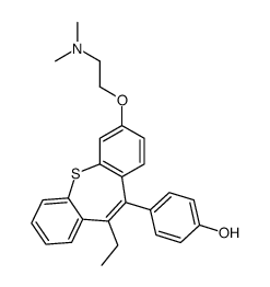 4-[2-[2-(dimethylamino)ethoxy]-6-ethylbenzo[b][1]benzothiepin-5-yl]phenol Structure