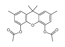 4,5-diacetoxy-2,7,9,9-tetramethylxanthen结构式