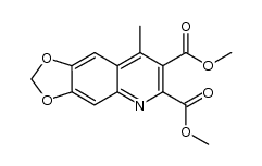 dimethyl 8-methyl-[1,3]dioxolo[4,5-g]quinoline-6,7-dicarboxylate Structure