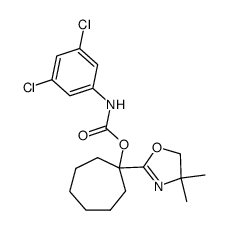 (3,5-Dichloro-phenyl)-carbamic acid 1-(4,4-dimethyl-4,5-dihydro-oxazol-2-yl)-cycloheptyl ester结构式