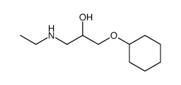 1-(cyclohexyloxy)-3-(ethylamino)propan-2-ol结构式