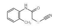 Thiocyanic acid,2-[(2-methylphenyl)amino]-2-oxoethyl ester结构式