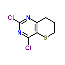 2,4-Dichloro-7,8-dihydro-6H-thiopyrano[3,2-d]pyrimidine structure