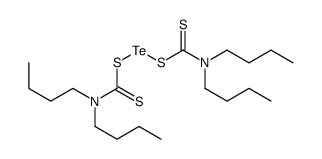 dibutylcarbamothioylsulfanyltellanyl N,N-dibutylcarbamodithioate结构式