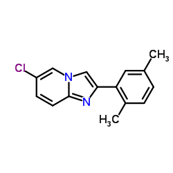 6-Chloro-2-(2,5-dimethylphenyl)imidazo[1,2-a]pyridine结构式