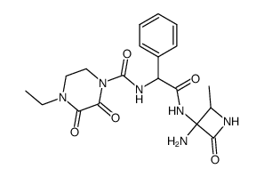 3-Amino-3[2-(4-ethyl-2,3-dioxopiperazine-1-carbonylamino)-2-phenylacetamido]-4-methylazetidin-2-one Structure