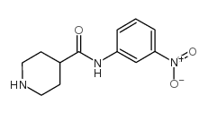 N-(3-nitrophenyl)piperidine-4-carboxamide structure