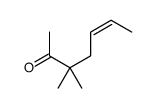 3,3-dimethylhept-5-en-2-one Structure