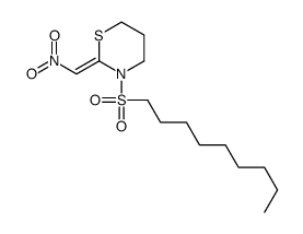 2-(nitromethylidene)-3-nonylsulfonyl-1,3-thiazinane Structure