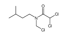 2,2-dichloro-N-(chloromethyl)-N-(3-methylbutyl)acetamide Structure