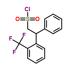 2-(2-TRIFLUOROMETHYLPHENYL)-2-PHENYLETHYLSULFONYLCHLORIDE structure