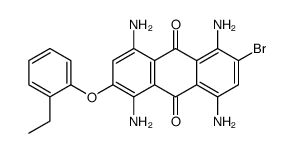 1,4,5,8-tetraamino-2-bromo-6-(2-ethylphenoxy)anthracene-9,10-dione Structure