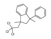 1,3-dimethyl-1-phenyl-3-(2,2,2-trichloroethyl)-2H-indene结构式