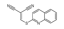 2-(quinolin-2-ylsulfanylmethylidene)propanedinitrile Structure