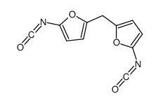 2-isocyanato-5-[(5-isocyanatofuran-2-yl)methyl]furan Structure