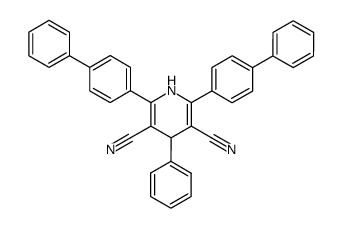 2,6-bis(4-biphenylyl)-3,5-dicyano-4-phenyl-1,4-dihydropyridine结构式