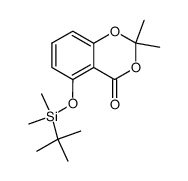 5-((tert-butyldimethylsilyl)oxy)-2,2-dimethyl-4H-benzo[d][1,3]dioxin-4-one结构式