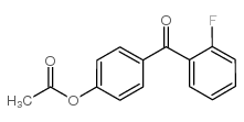 4-ACETOXY-2'-FLUOROBENZOPHENONE结构式