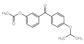 3-ACETOXY-4'-ISOPROPOXYBENZOPHENONE structure