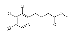 ethyl 4-(3,4,5-trichloropyridin-2-yl)butanoate,tin Structure