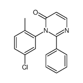 3-(5-chloro-2-methylphenyl)-2-phenylpyrimidin-4-one Structure