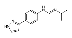 N'-propan-2-yl-N-[4-(1H-pyrazol-5-yl)phenyl]methanimidamide Structure