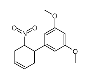 1,3-dimethoxy-5-(6-nitrocyclohex-3-en-1-yl)benzene结构式