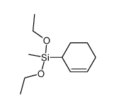 3-(diethoxymethylsilyl)cyclohexene结构式