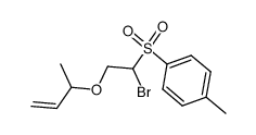 1-((1-bromo-2-(but-3-en-2-yloxy)ethyl)sulfonyl)-4-methylbenzene结构式